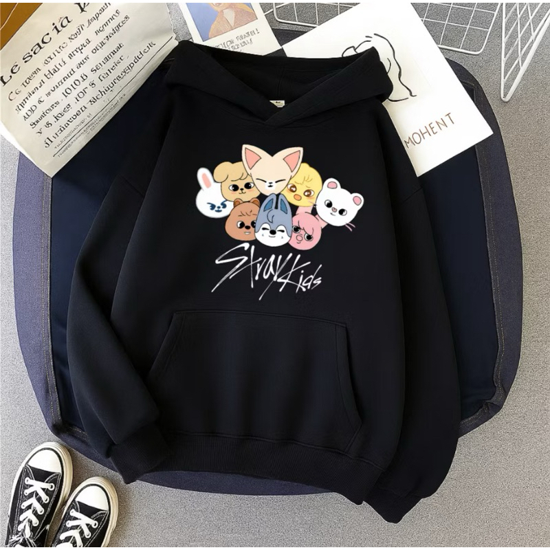 Moletom Capuz Stray Kids Blusa de Frio em Oferta na Shopee