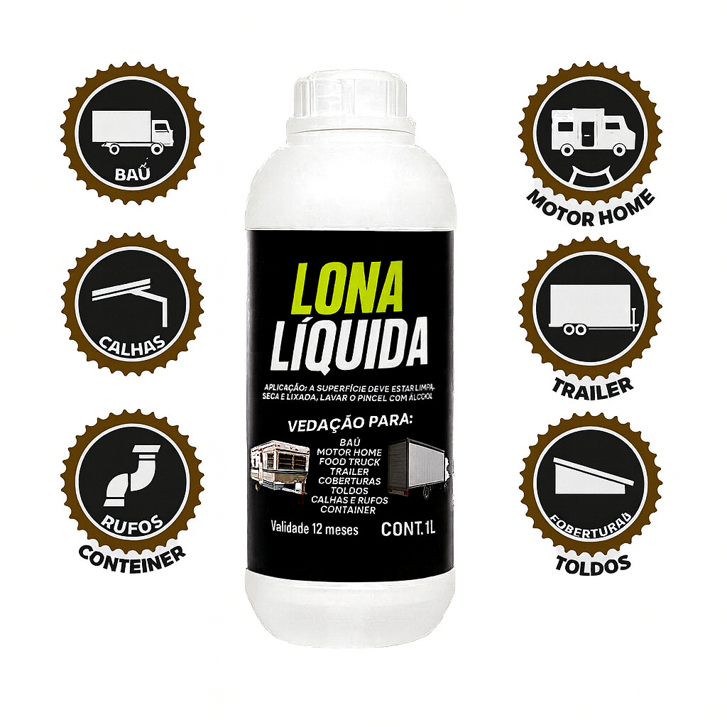 Lona Líquida 1L Impermeabilizante Para Telhado E Calha