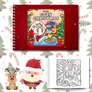 Um Natal quentinho (Cozy Christmas) – livro de colorir│Capa dura | folhas grossas 180g em Oferta na Shopee