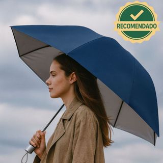 Super Guarda Chuva Sombrinha Dupla Face Com Proteção Solar UV Contra Vento Cabe Na Bolsa em Oferta na Shopee