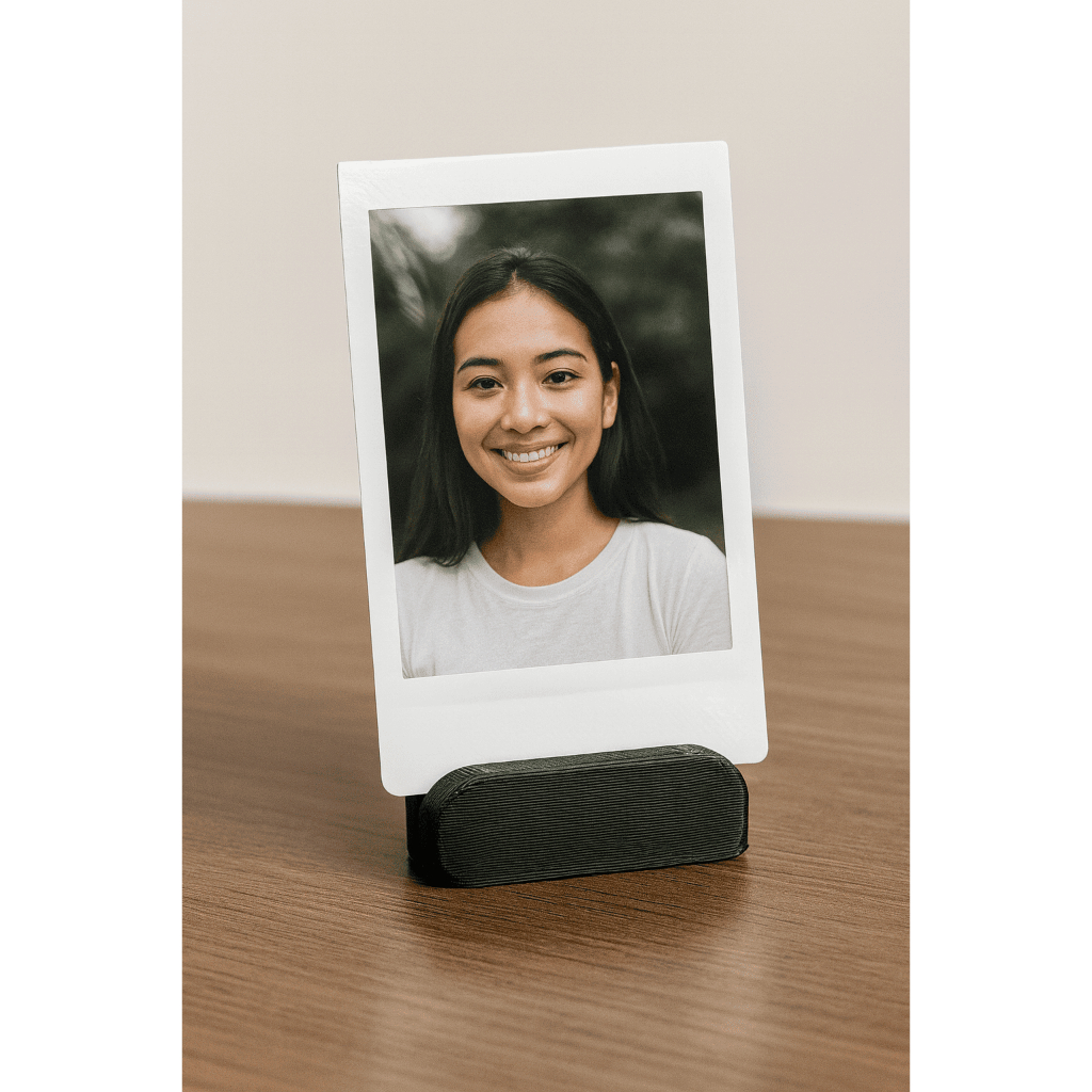 Kit 5 Porta Retrato Mini Foto Pequena Base Suporte Decoração Apoio Foto Instantâneas