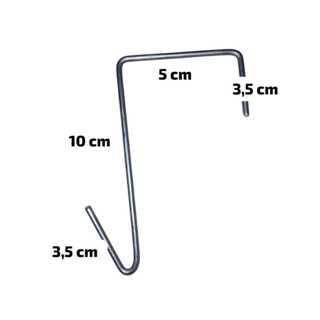 KIT 12 GANCHOS PARA CAIBROS em Oferta na Shopee