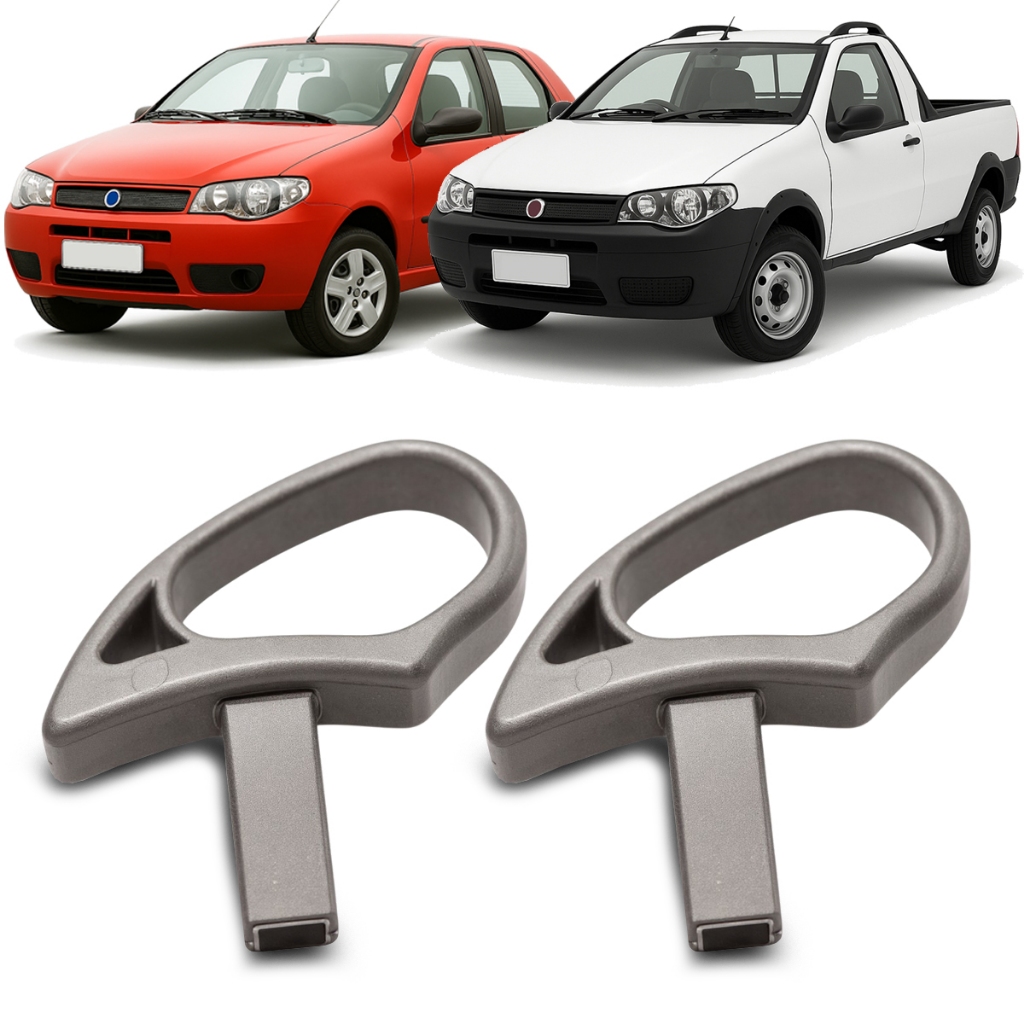 Par Alça Alavanca Levantar Banco Palio 97 a 2012 Strada 99 a 2012 Cinza