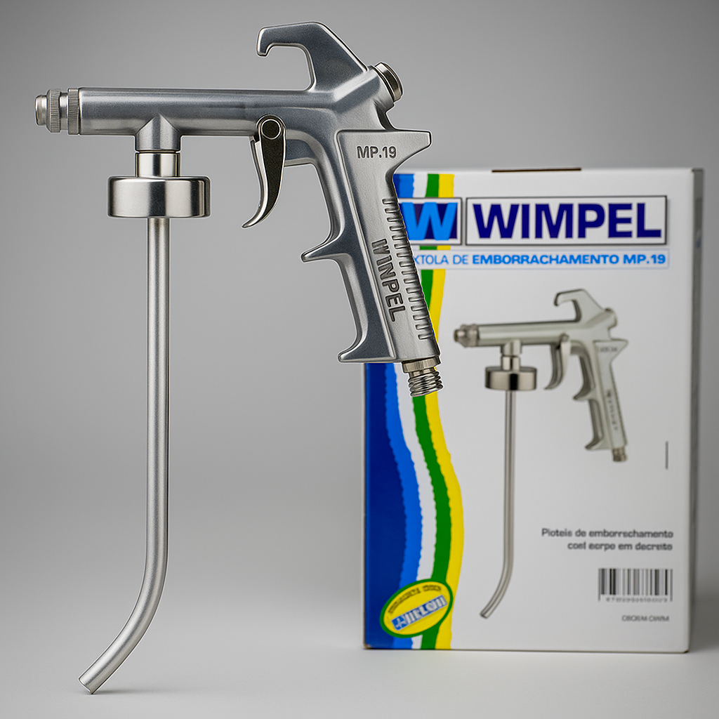Pistola de Sucção Aplicadora de Tinta Emborrachada, Tinta Plástica e  Bate Pedra Modelo Wimpel MP-19