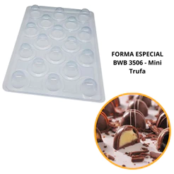 Forma Bwb Sp 813 Mini Trufa Silicone 3 Partes Profissional Cod-3506 (Sp Especial) (CHOCO)