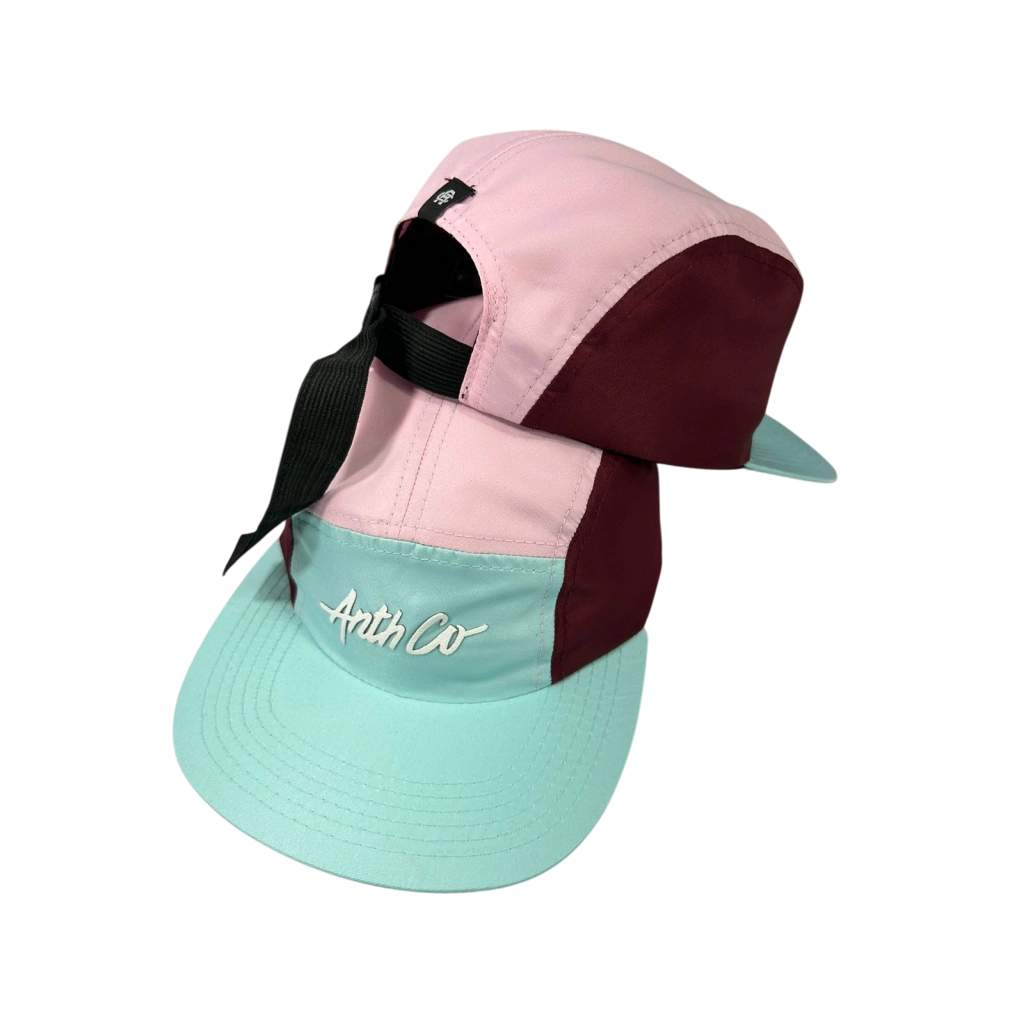 Boné Fivel Panel Racing Rosa Verde Bordo Com Forro Aba Reta