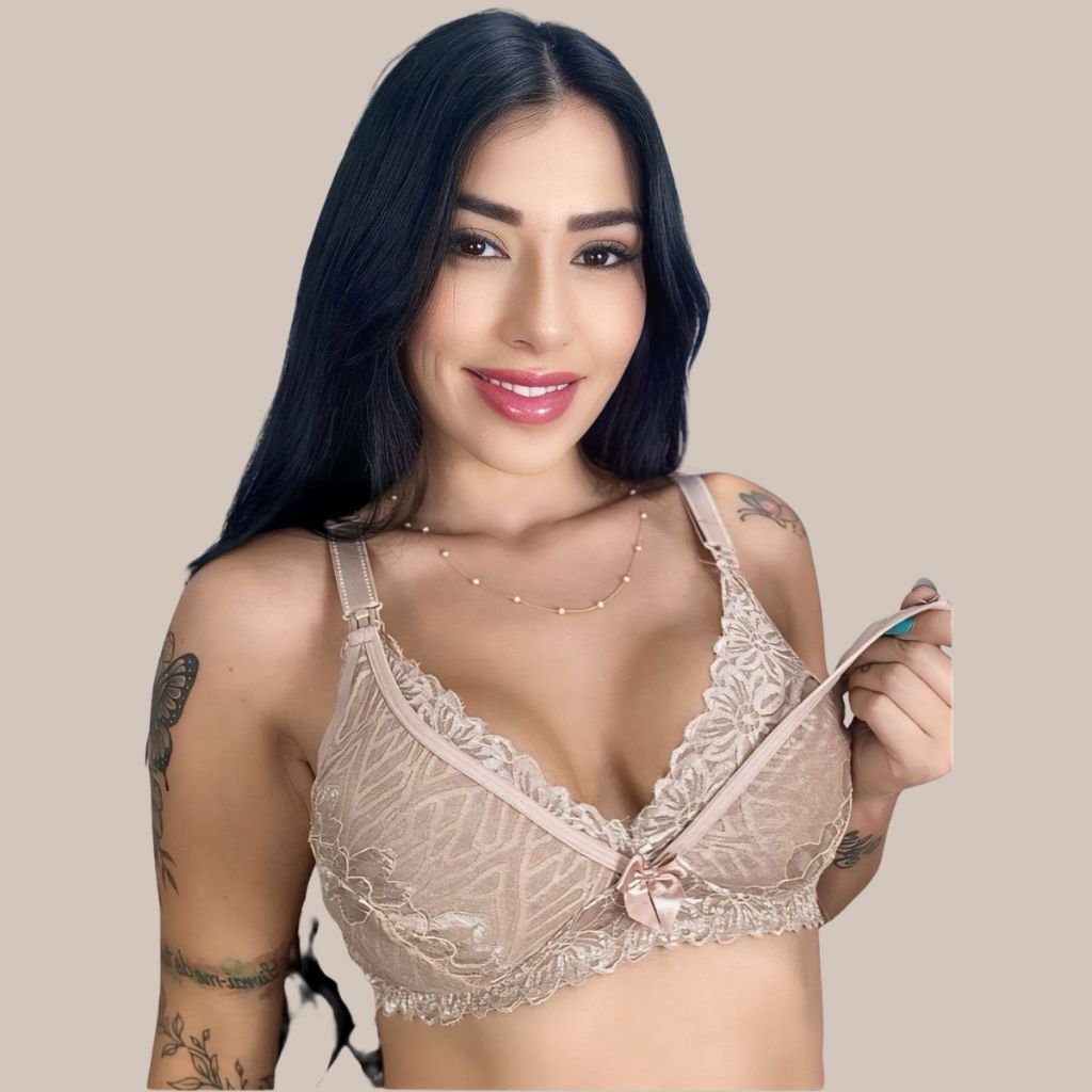Sutiã de Amamentação em RENDA Reforçado Gestante Pós Parto. em Oferta na Shopee