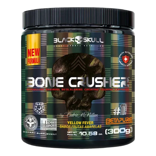 Bone Crusher 300g Pré Treino - Limão - Black Skull