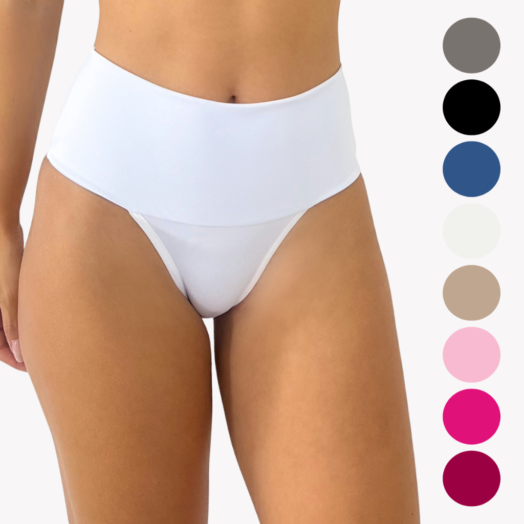 Kit até 10 Calcinhas Modeladora Cós Alto Rupee Em Cores Sortidas em Oferta na Shopee