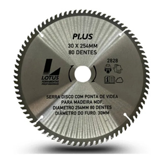Disco De Serra Circular 254mm 80 Dentes Lous em Oferta na Shopee