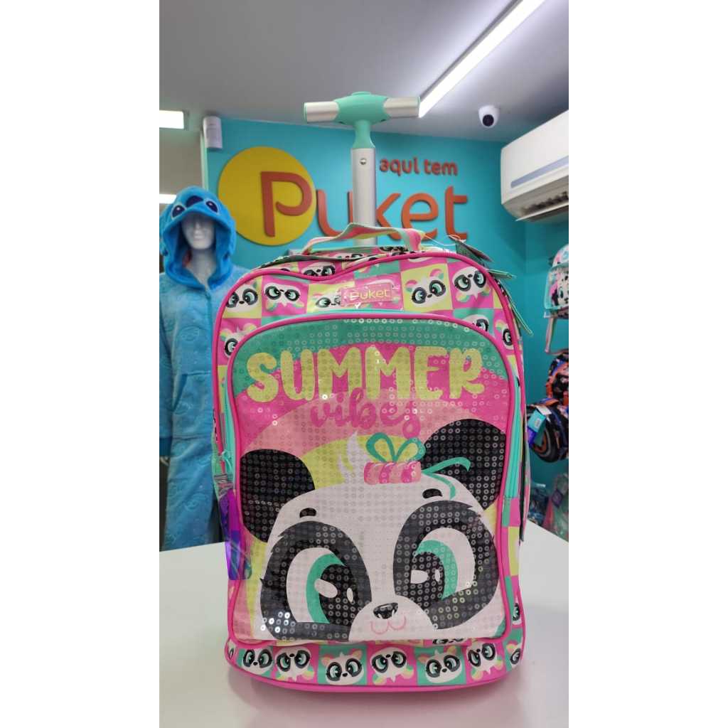 Mochila Puket Panda Summer: Onde Comprar | BuscaProdutos