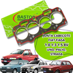 Junta Cabeçote Fiat Fiasa 1.0 1.3 1.5 8v Palio Bastos Fibra Amianto Bastos