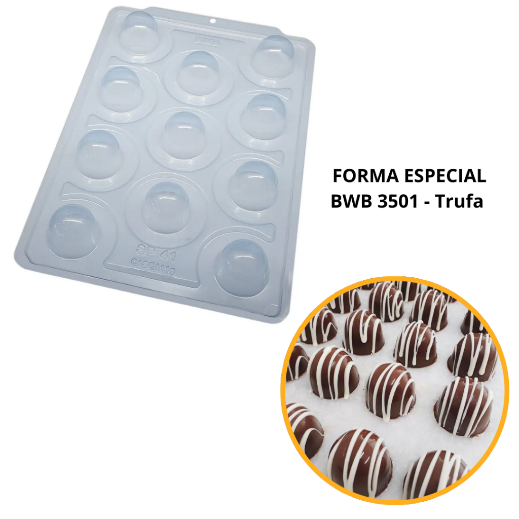 1~4 Forma Bwb Sp 41 Trufa 45 Gramas Silicone 3 Partes  Profissional Cod-3501 (Sp Especial) em Oferta na Shopee