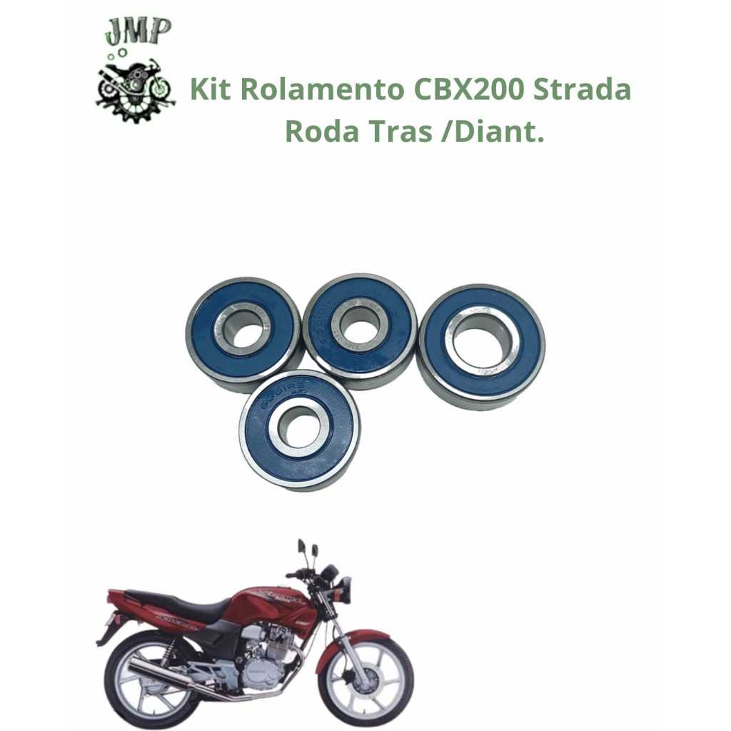 Kit de Rolamentos Roda Dianteira e Traseira Cbx 200 Strada