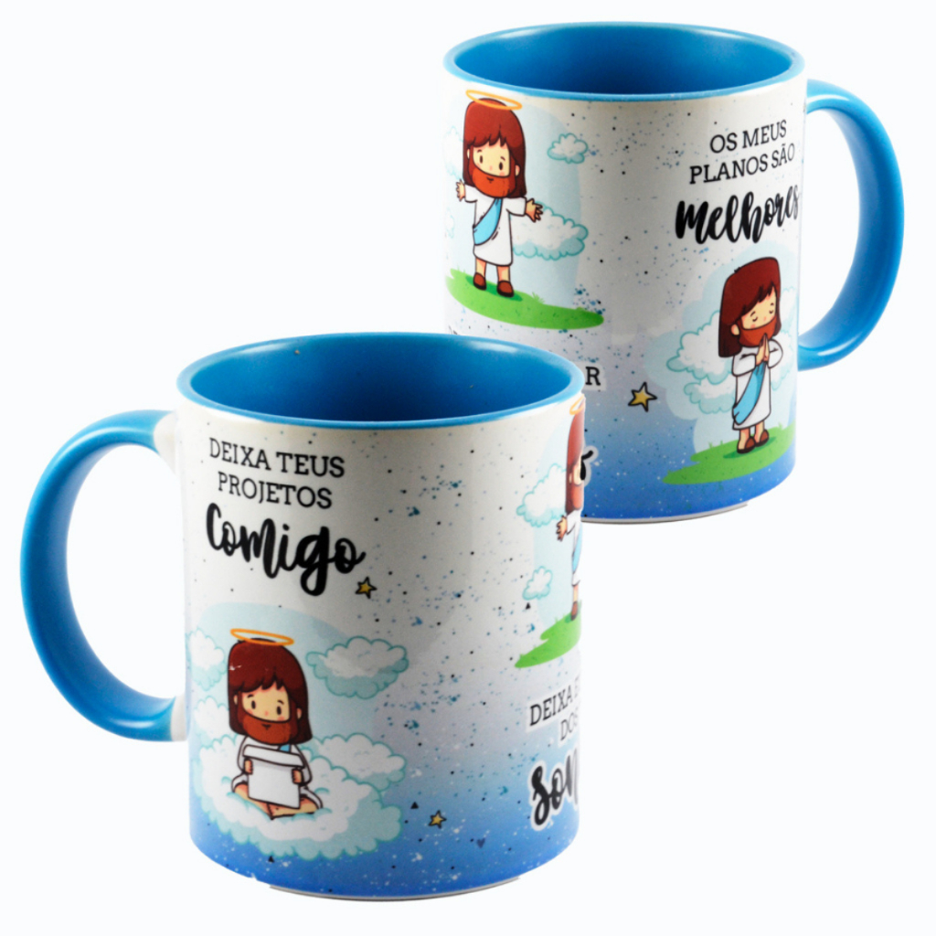 Caneca Hino Maria Marçal Cerâmica 325ml Estampa Exclusiva Sublimação