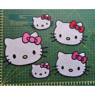 Patch bordado termocolante hello kitty pelúcia em Oferta na Shopee