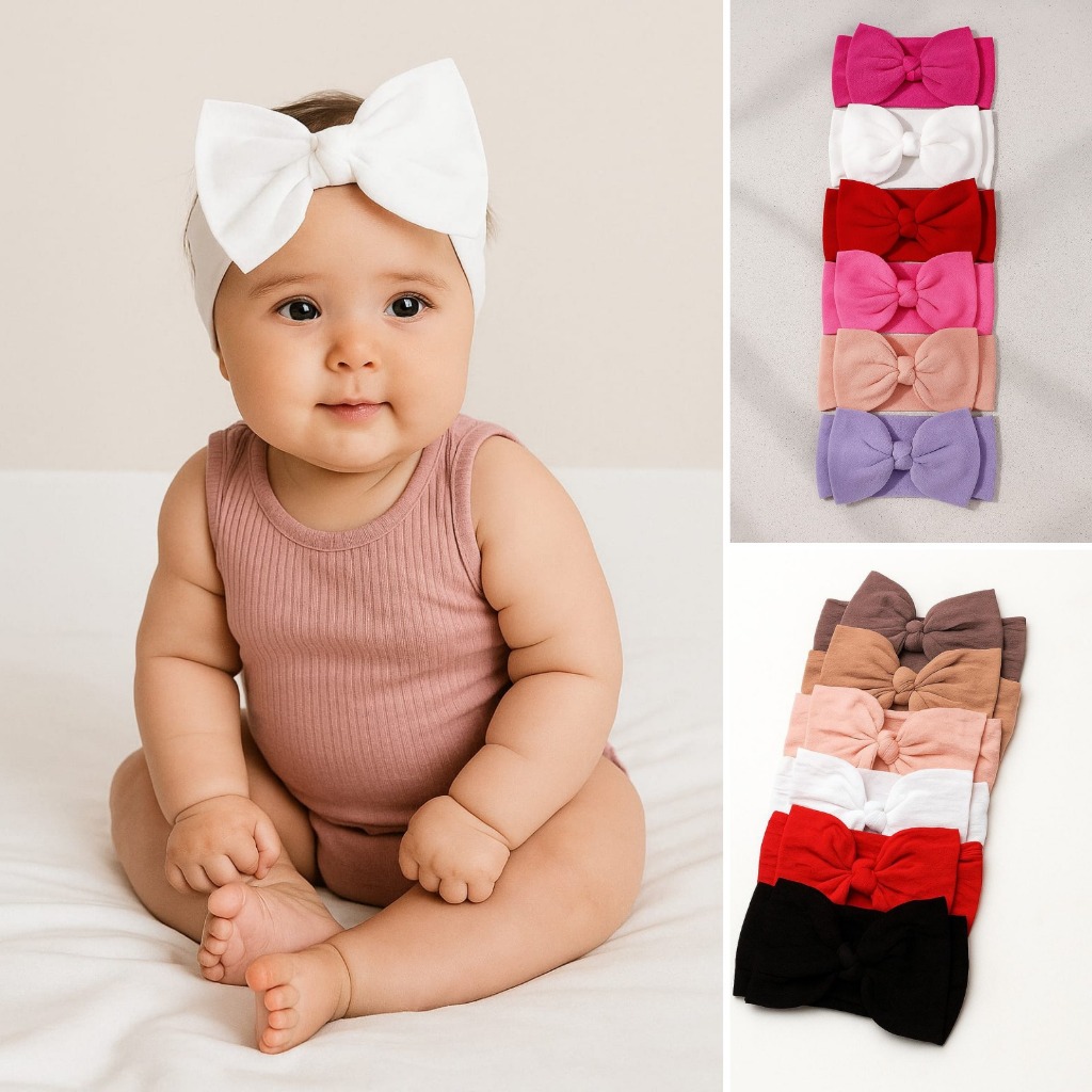 Laços de Cabelo Infantil Faixa de Cabelo Bebê Tiara de Cabelo Infantil Menina Kit 3 e 6 Peças em Oferta na Shopee