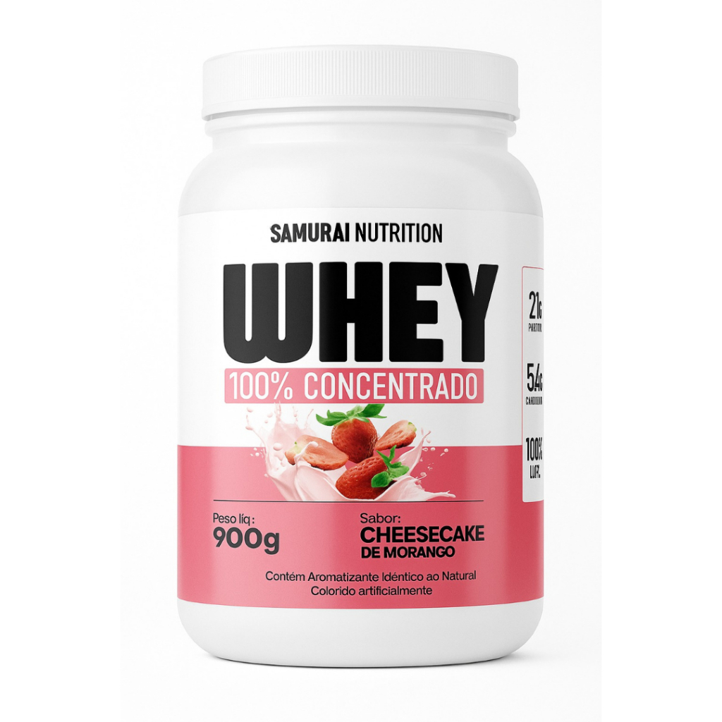 Whey Protein 100% Concentrado 900g WPC - Samurai Nutrition