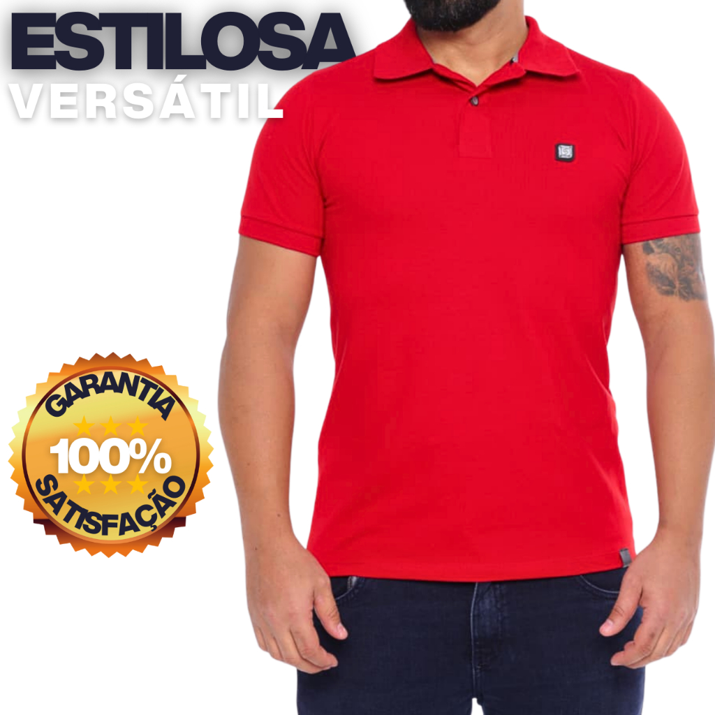 Camisa Gola Polo Masculino Camisa Polo Masculina Luxo Elegante Piquet Blusa Masculina Estilosa Festa