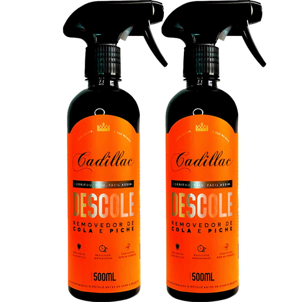 Kit 2 Removedor Descole Cola Piche Graxa Cadillac 500ml em Oferta na Shopee