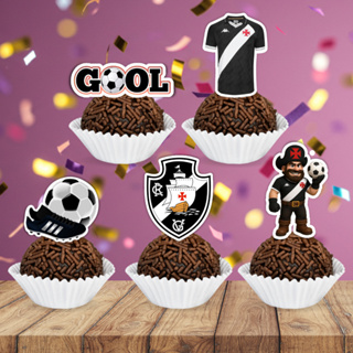 Toppers Tags Docinhos Brigadeiro Doces Time Vasco Personalizados Futebol em Oferta na Shopee