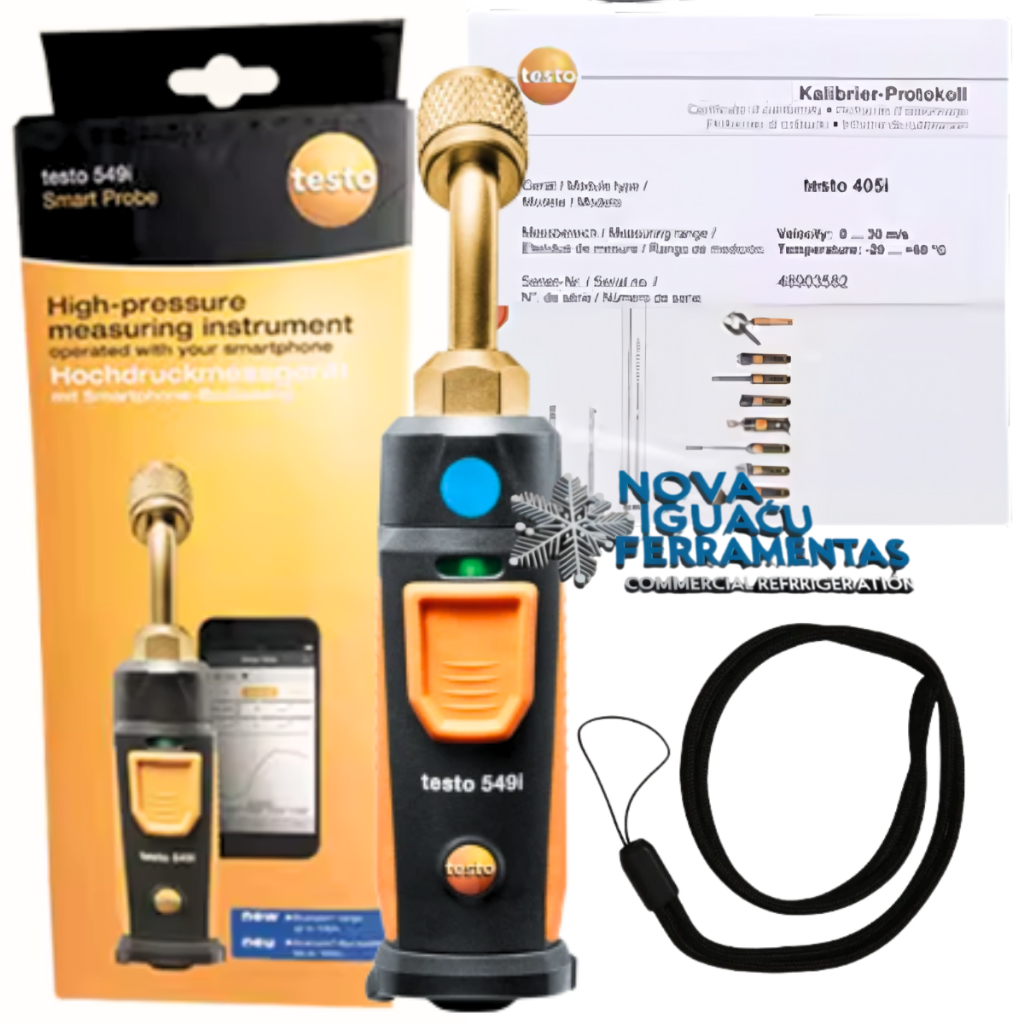 Manômetro Testo 549i De Alta Pressão De Ar Condicionado