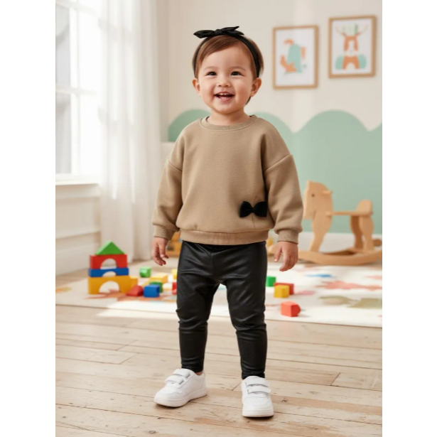 Leggin infantil de Bebê Preta Tecido Com Faixinha de Cabelo Fresco Calça Leg Para Bebê Cirre Tiarinha em Oferta na Shopee