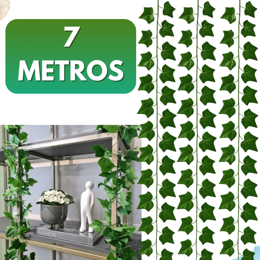 7 Metros Trepadeira Artificial Hera Corrente Folhagens Pendente Pacote Ramas Realista em Oferta na Shopee