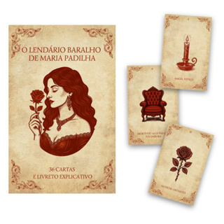 Baralho Lendário Maria Padilha Tarot 36 Cartas Plastificadas em Oferta na Shopee