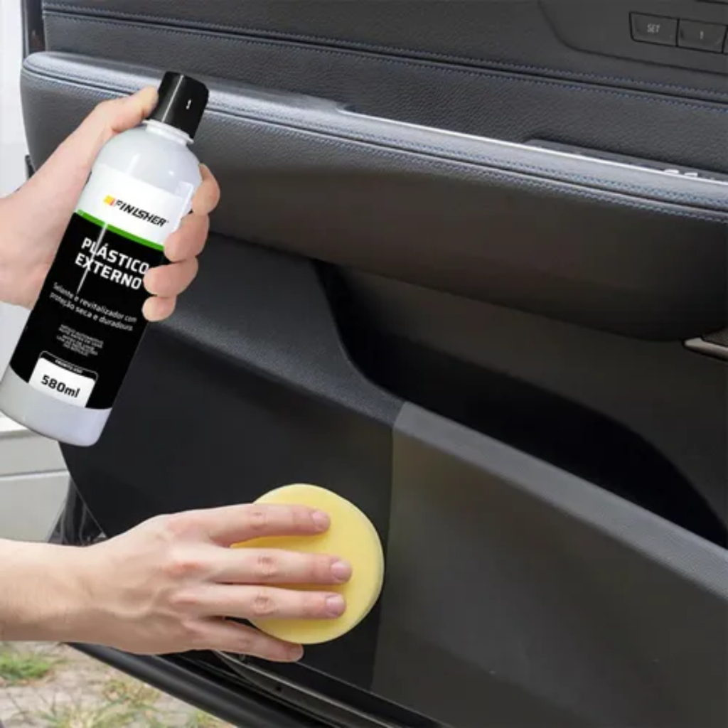 Plástico Externo Finisher 580ml - Restaurador de Para-choques e Plásticos Externos