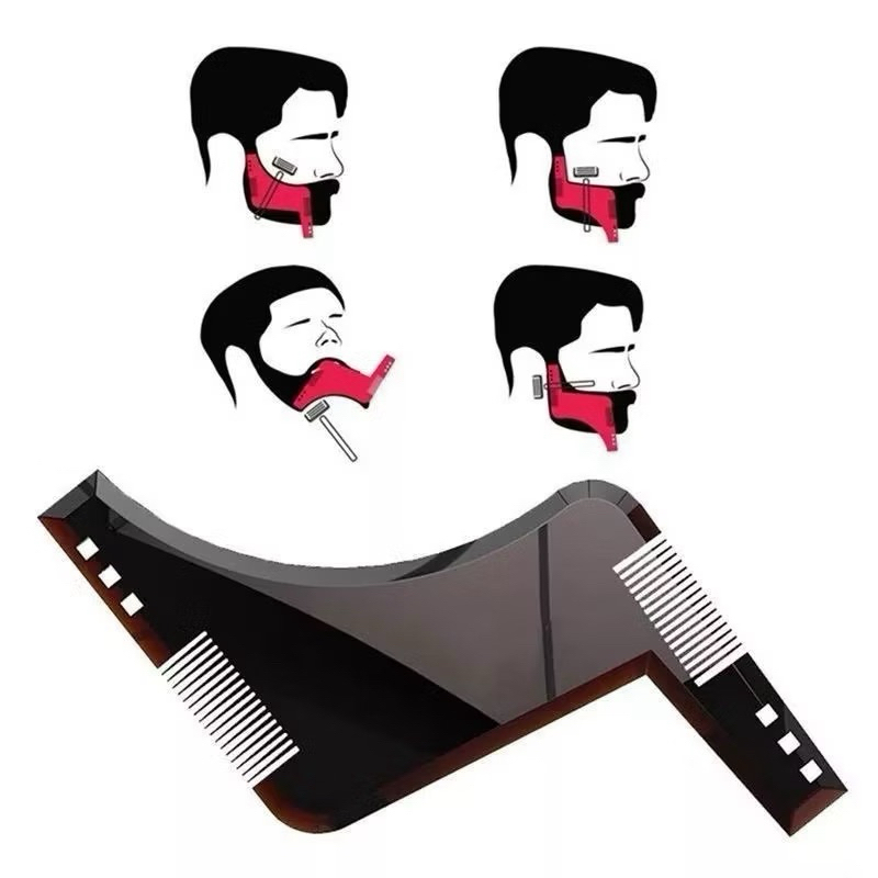 Régua P/ Barba Com Pente - Alinhador e Modelador de Barba-envio rápido em Oferta na Shopee