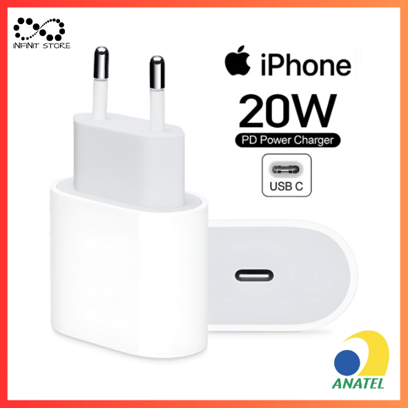 Fonte Carregador 20W/35W Rápido USB Cabo Tipo C Para Iphone em Oferta na Shopee