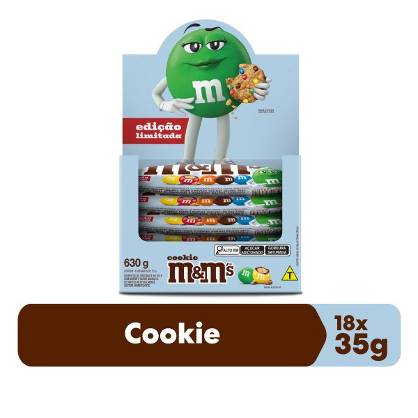 Confeito Cookies Ao Leite M&M'S 18 Unidades De 35g