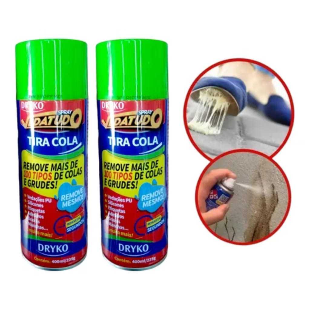 Kit 2 Sprays Removedor de Cola PU Vedatudo Dryko 400ml