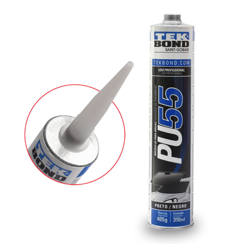 COLA PARABRISAS PU55 PRETO 405G/310ML TEKBOND