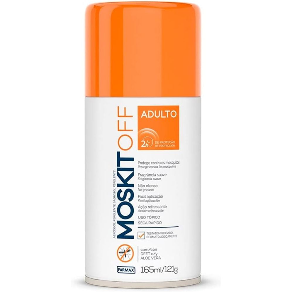 Repelente Moskitoff Aerossol 165Ml/121g em Oferta na Shopee