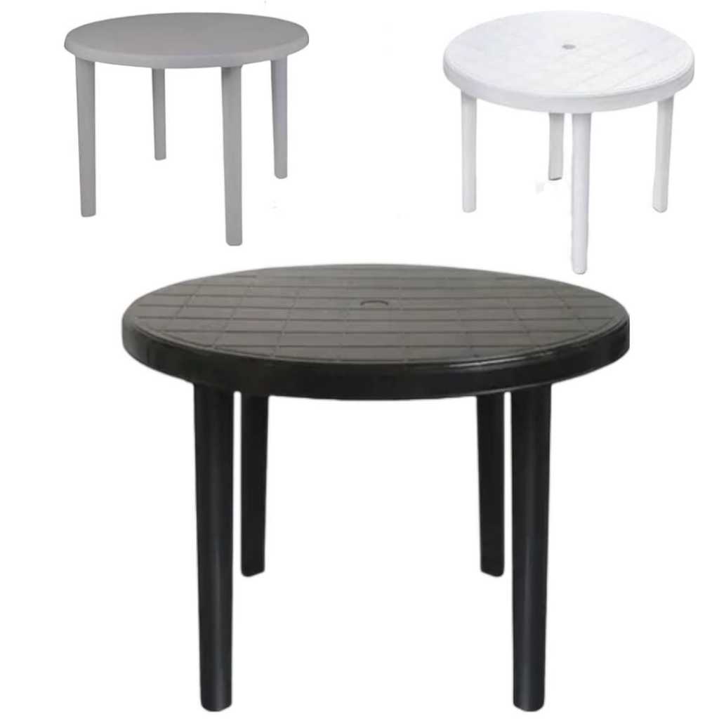 Mesa Redonda Jr Plástico ou Mesa Quadrada Arqplast Desmontável Cozinha Área lazer Festa em Oferta na Shopee