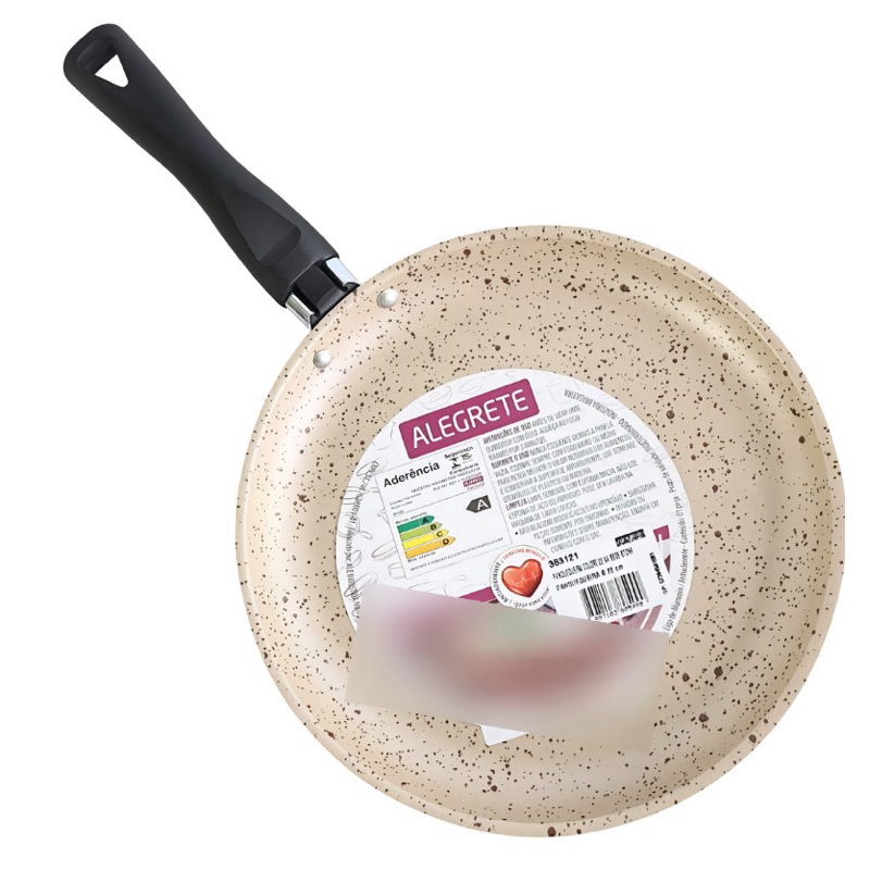 Panquequeira Frigideira Colore 22cm Bege Alegrete +top Linha Cor Bege Stone