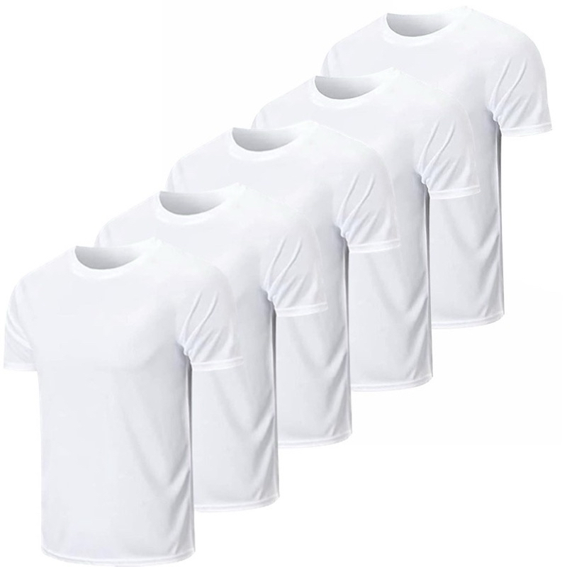 Kit 5 Camisetas premium 100% Poliester Premium Básica Uniforme sublimação - Não amassa e não pega bolinha | envio rápido