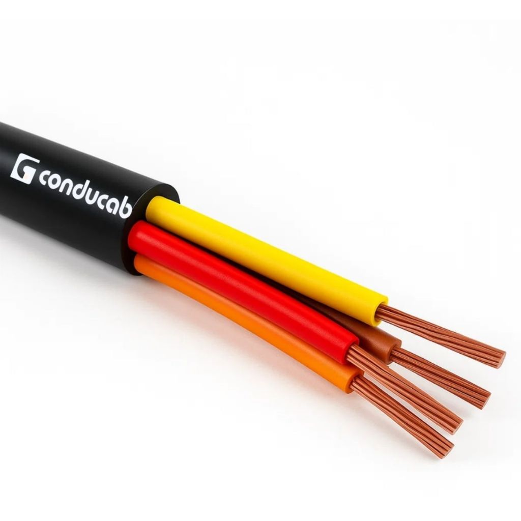 Cabo Manga 4x22awg Automação Comercial Som Iluminação Led RGB Piscina Fio Flexível 10m - 30m - 50m