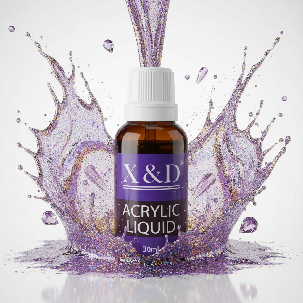 X&D Líquido Acrílico 30ml – Monômer Profissional Para Alongamento de Unhas Acrílicas e Polygel