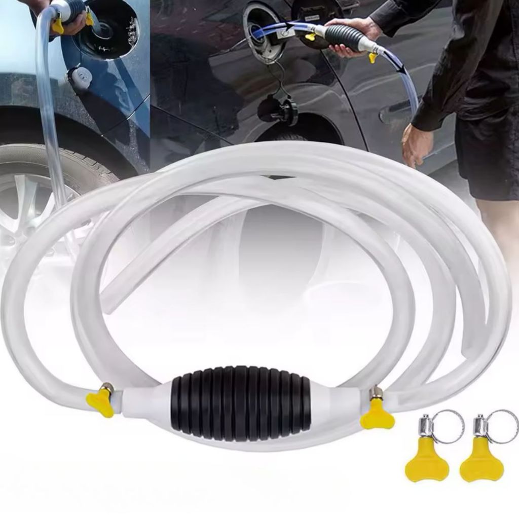 Bomba de Sucção Manual para Transferência Gasolina, Água, Óleo e Etanol - Fácil de Usar