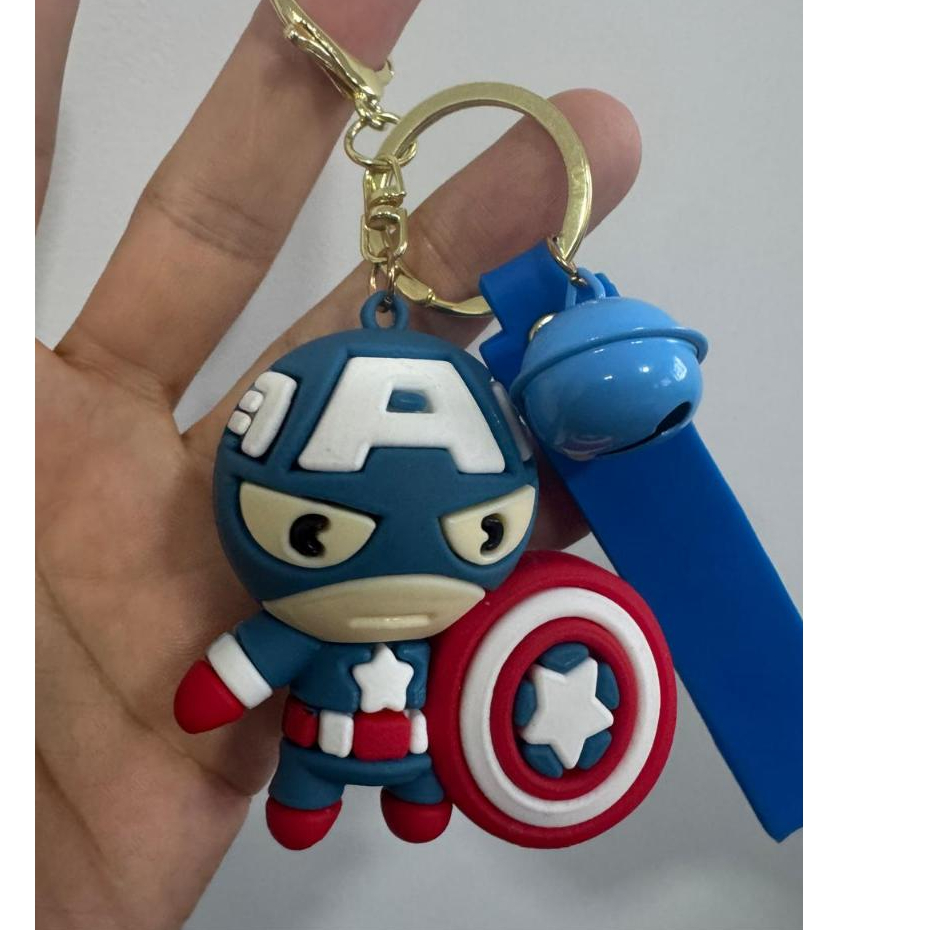 Lindos Chaveiros Batman Capitão América Homem Aranha Super Man Darth Vader Porta-Chaves e Mochila sk 04