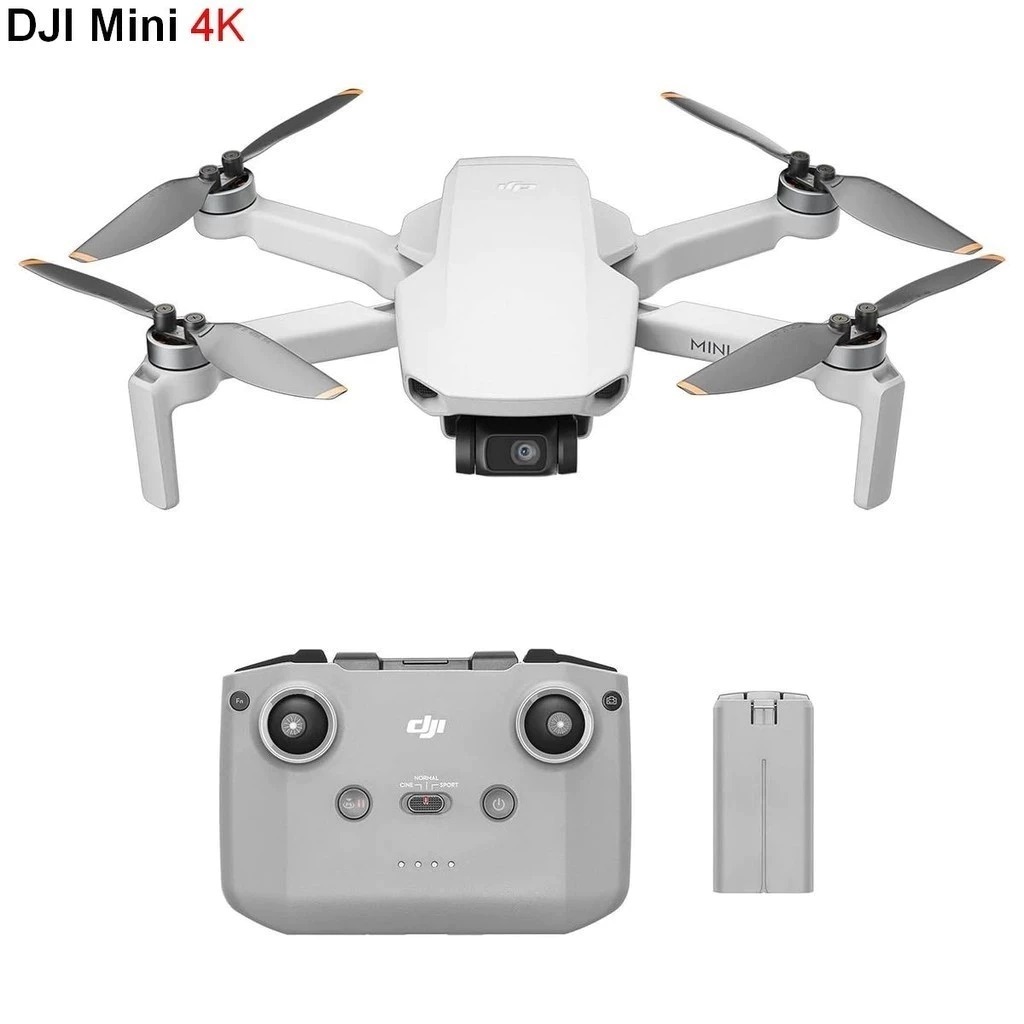 Drone DJI Mini 4K 249g Vídeo 4K/30fps Zoom digital 4x Transmissão de vídeo 10 km  voo de 31 minutos