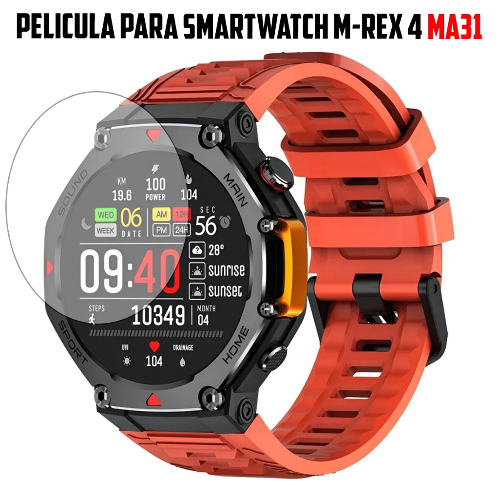 Película para Smartwatch Bazik M-REX 4 MA31 de vidro temperado Proteção de Tela