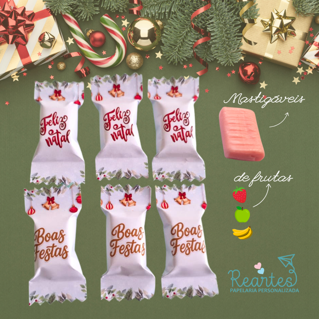 Balas Boas Festas e Feliz Natal Mimo Doce Lembrancinha brinde
