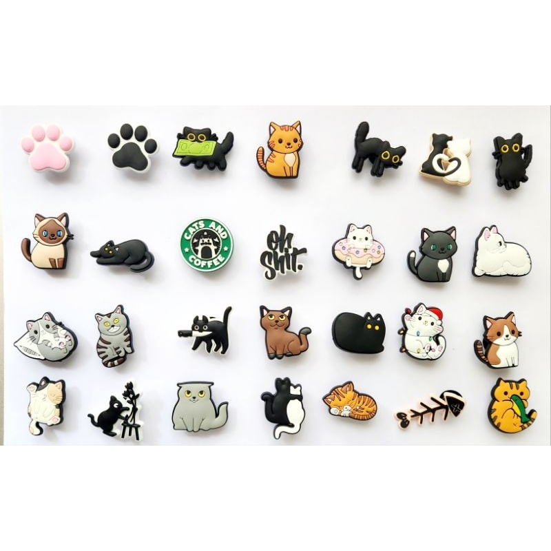 kit com 3 pins para babuche Gatos Gatinhos Fofos