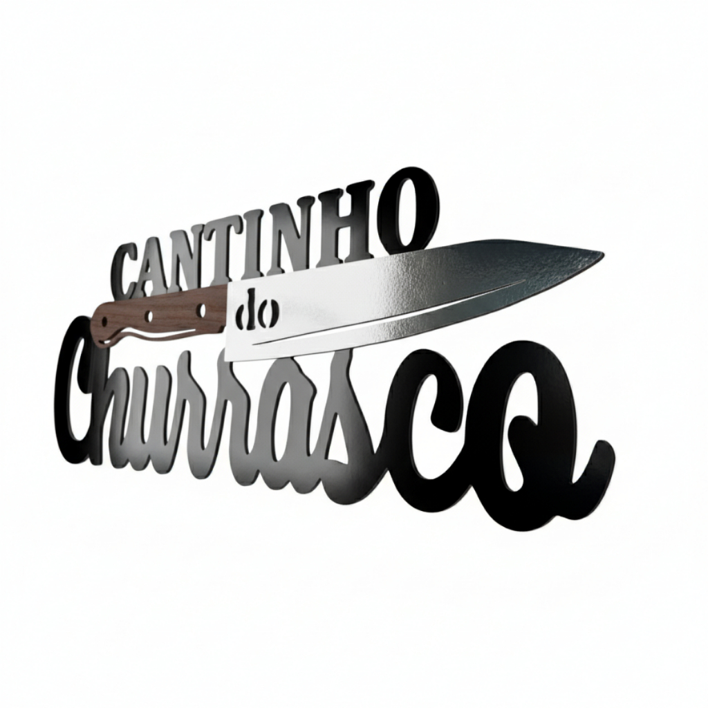 Plaquinha Cantinho do Churrasco MDF Preto em Oferta na Shopee