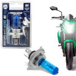 Lâmpada Moto H4 Super Branca Efeito Xenon 35W Hologena 12V