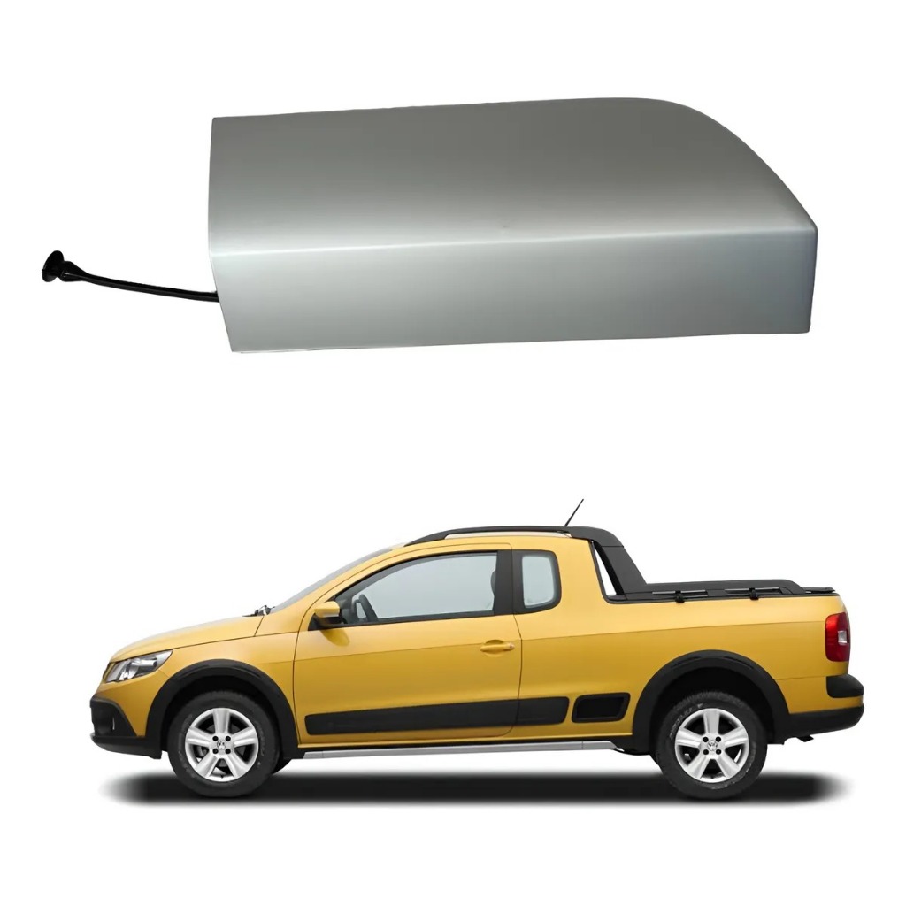 Capa Tampa Spoiler Lateral Traseiro Saveiro Cross G5 G6 2014 2015 2016 Esquerdo Com Cinto Original